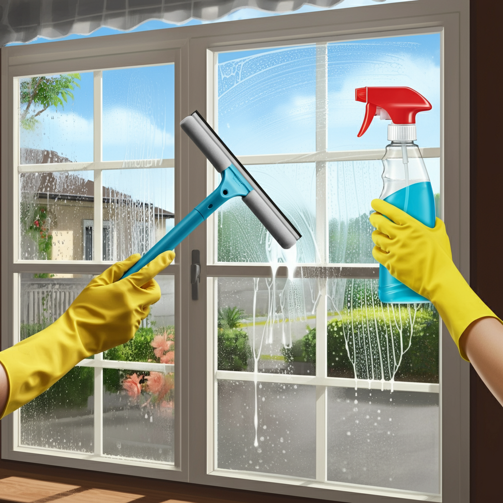 筋を残さず窓をピカピカにする方法