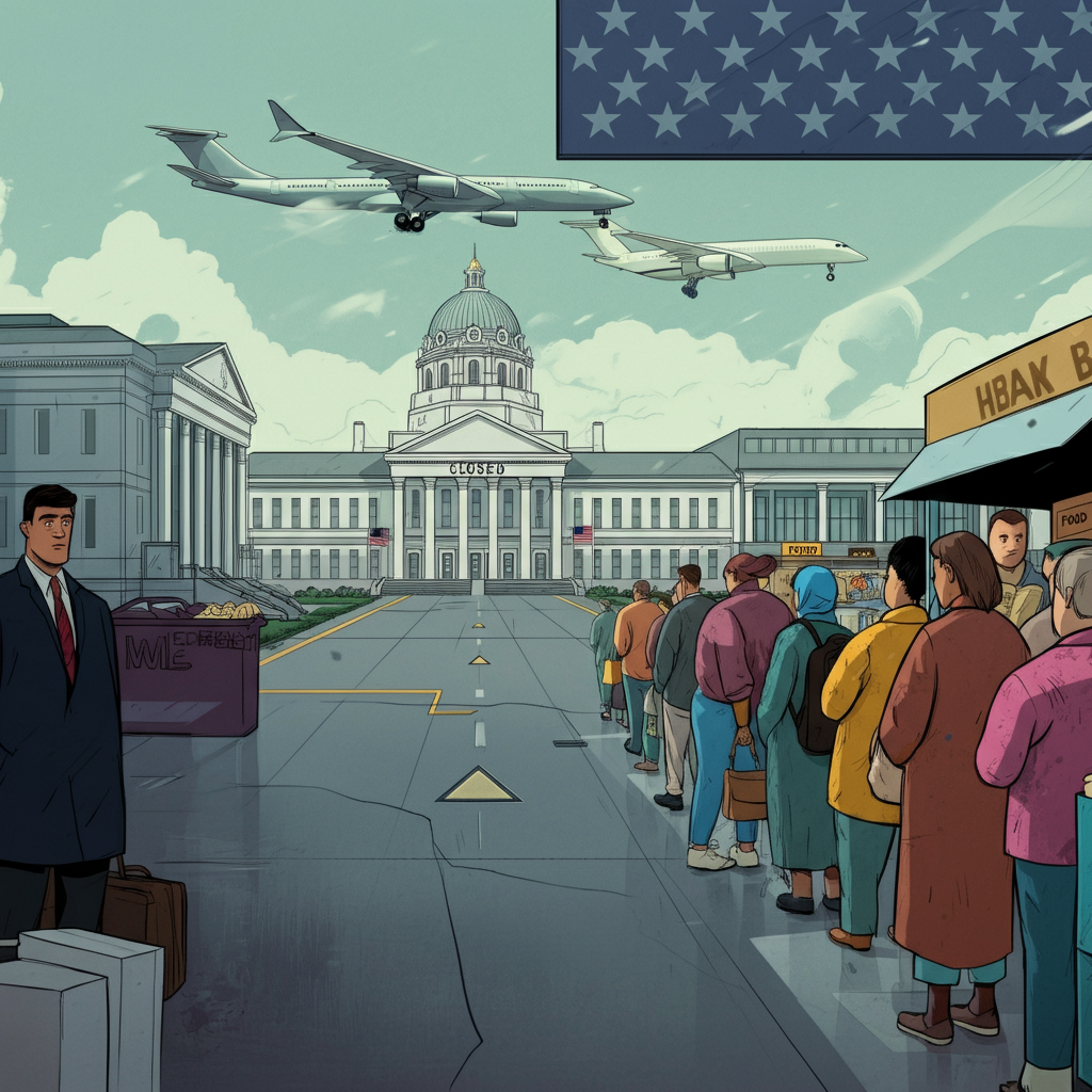 史上最長のアメリカ政府閉鎖：あなたの生活への影響は？FAAの規制から食料支援まで