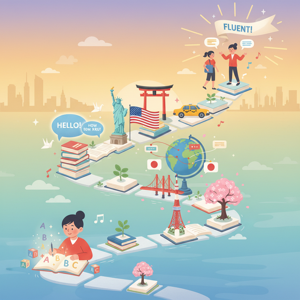 英語を0から始めて「ネイティブレベル」に到達するまでの道筋