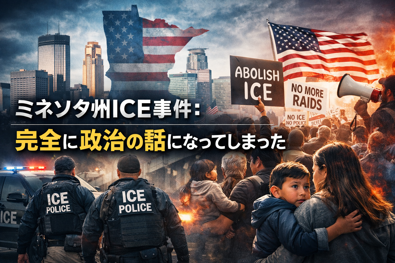 ミネソタ州ICE事件は、なぜ「完全に政治の話」になってしまったのか【最終版】