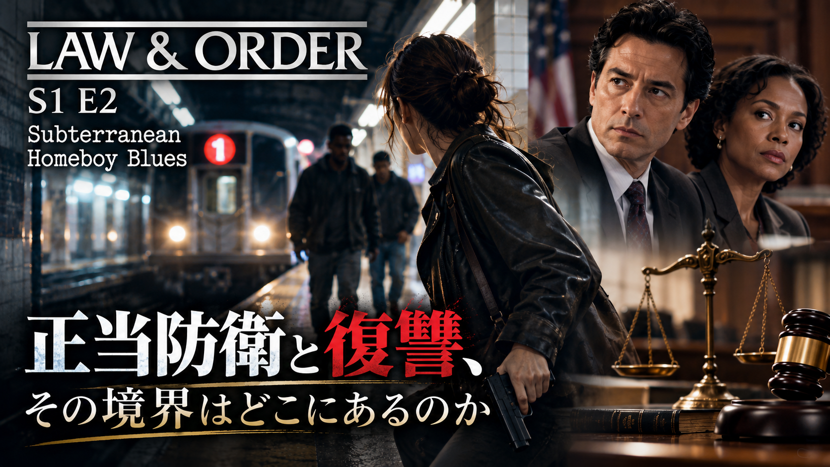 Law & Order S1E2「Subterranean Homeboy Blues」正当防衛と復讐をテーマにしたFeatured Image
